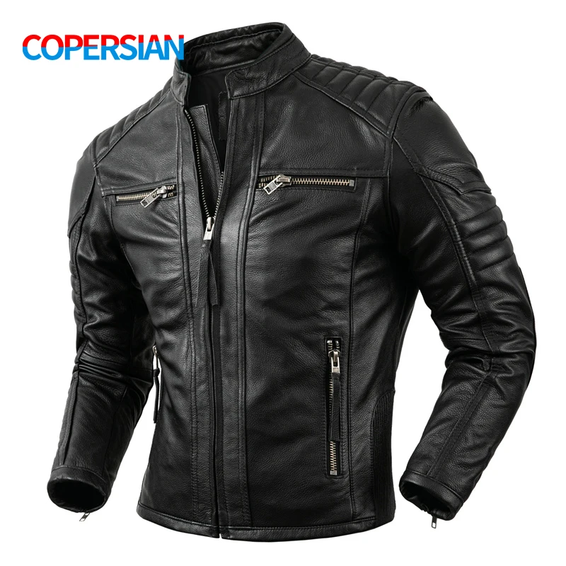 Riding Jacket Leather - 2023 New Motorcycle Causal Vintage Leather