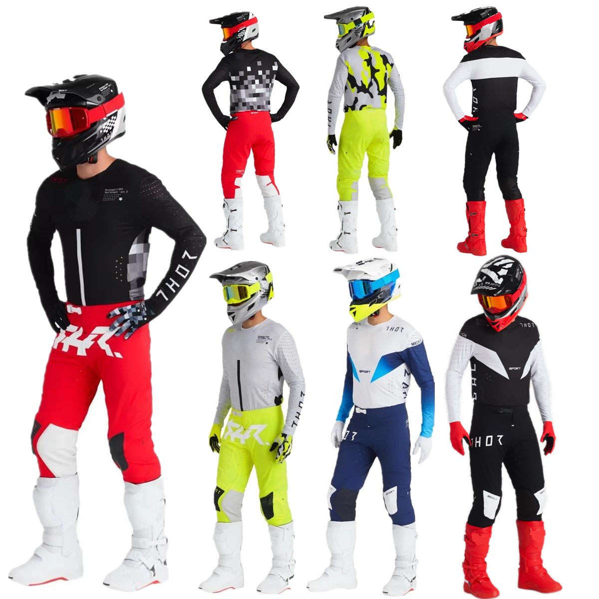 Motorcycle Gear Bundle - 2026 CNVS Motocross Gear Set Top