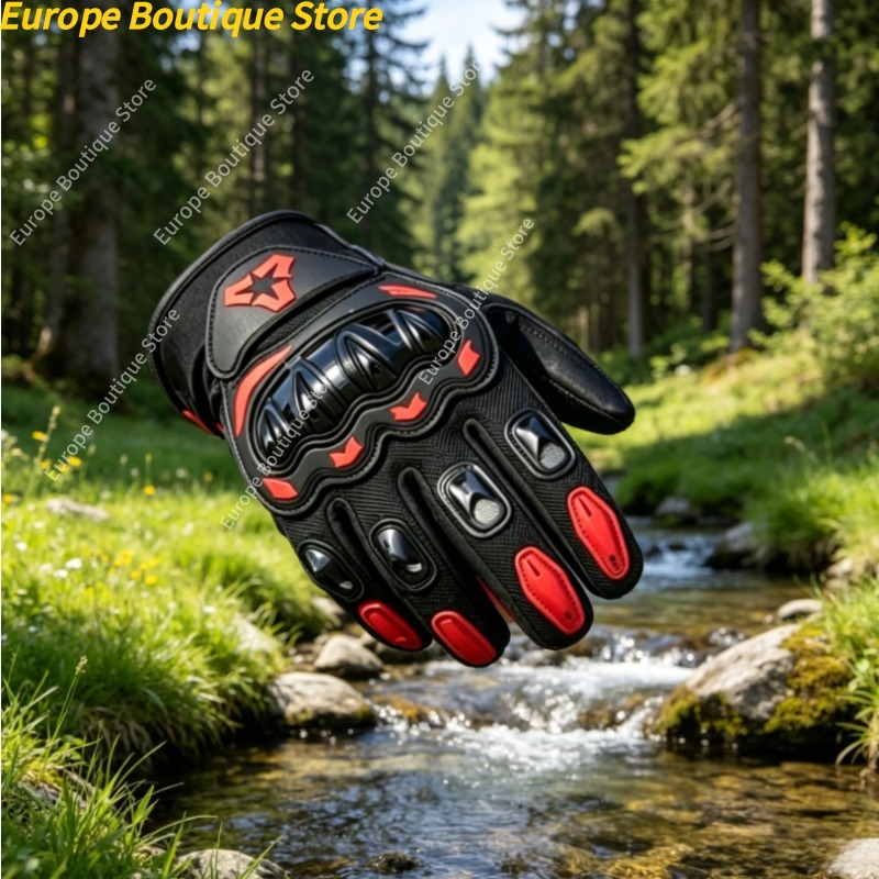 Motorcycle Gear Gloves - Anti Slip Anti Fall 4 Seasons