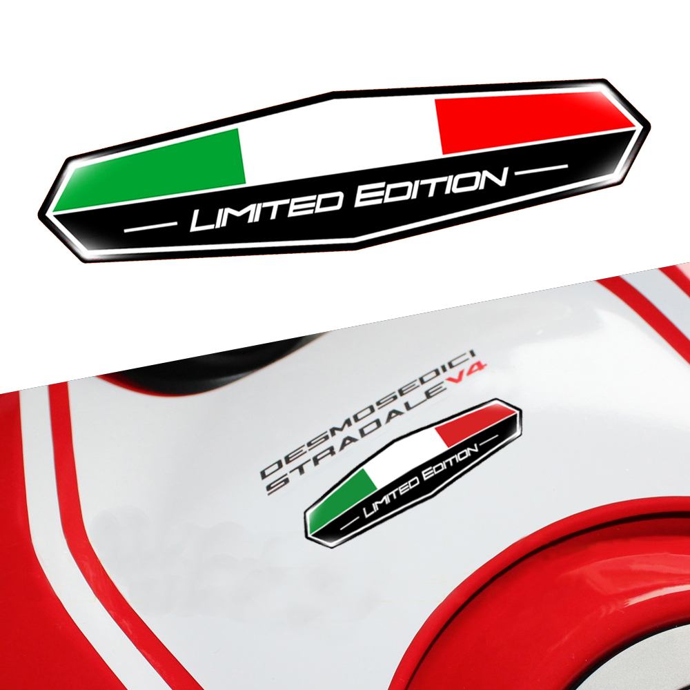 Motorcycle Gear Logo - Italy Flag 3D Epoxy Sticker Motorcycle