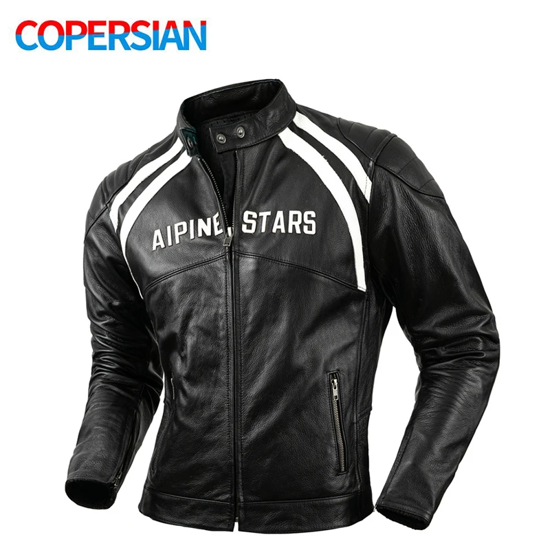 Men's Leather Biker Jacket Ret - огляд і ціна Riding Jacket Leather
