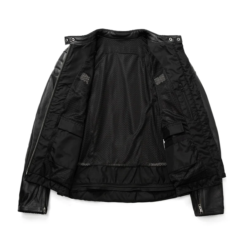 Men's Leather Biker Jacket Ret - огляд і ціна Riding Jacket Leather