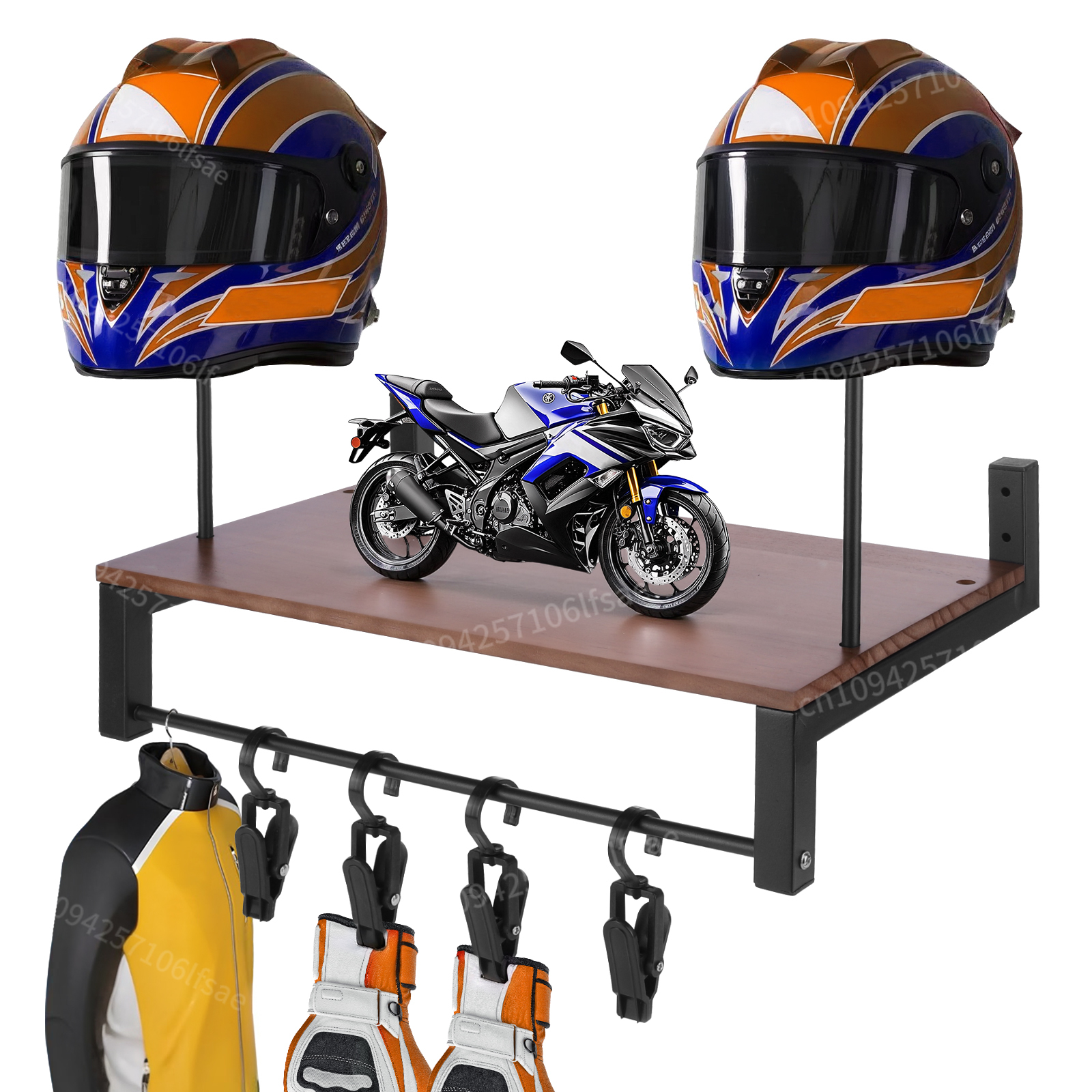 Wooden Display Rack For Motorc - огляд і ціна Motorcycle Gear Display Rack