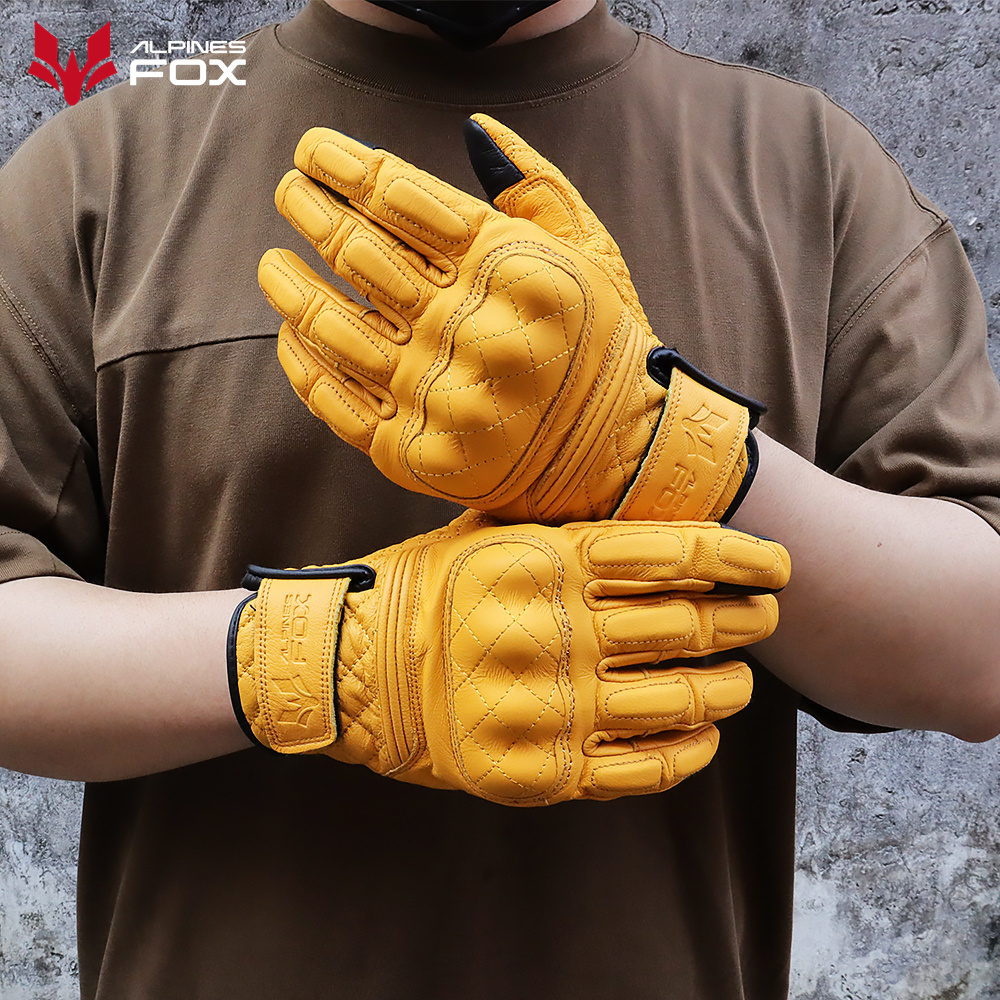 Retro Motorcycle Gloves Real L - огляд і ціна Motorcycle Gear Full Set