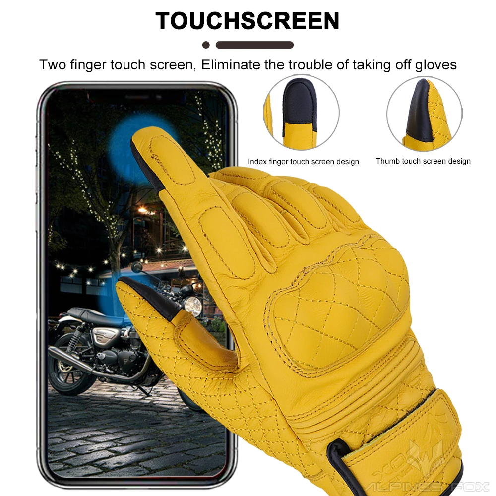 Retro Motorcycle Gloves Real L - огляд і ціна Motorcycle Gear Full Set