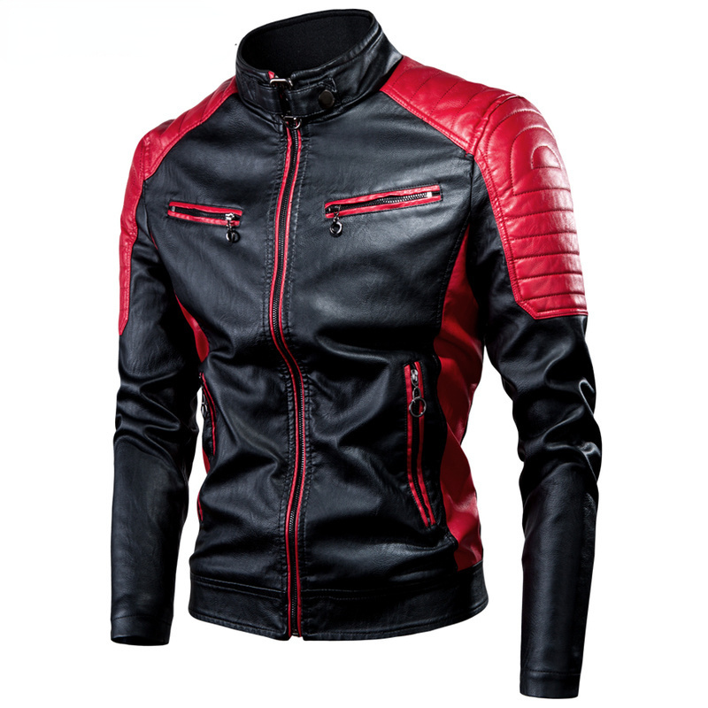Men Motorcycle Leather Jacket  - огляд і ціна Riding Jacket Leather