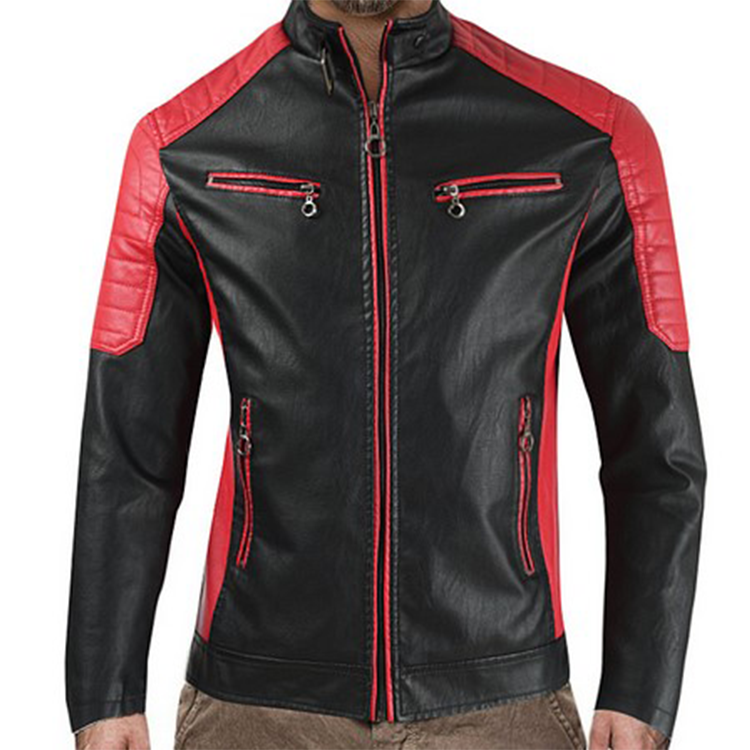 Men Motorcycle Leather Jacket  - огляд і ціна Riding Jacket Leather