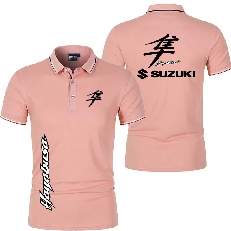 Men's Polo Shirt Button Design - огляд і ціна Motorcycle Gear Logo