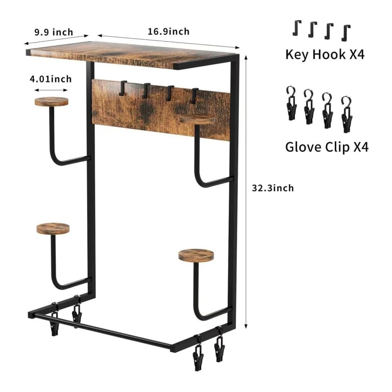Wood Color Motorcycle Helmet W - огляд і ціна Motorcycle Gear Display Rack