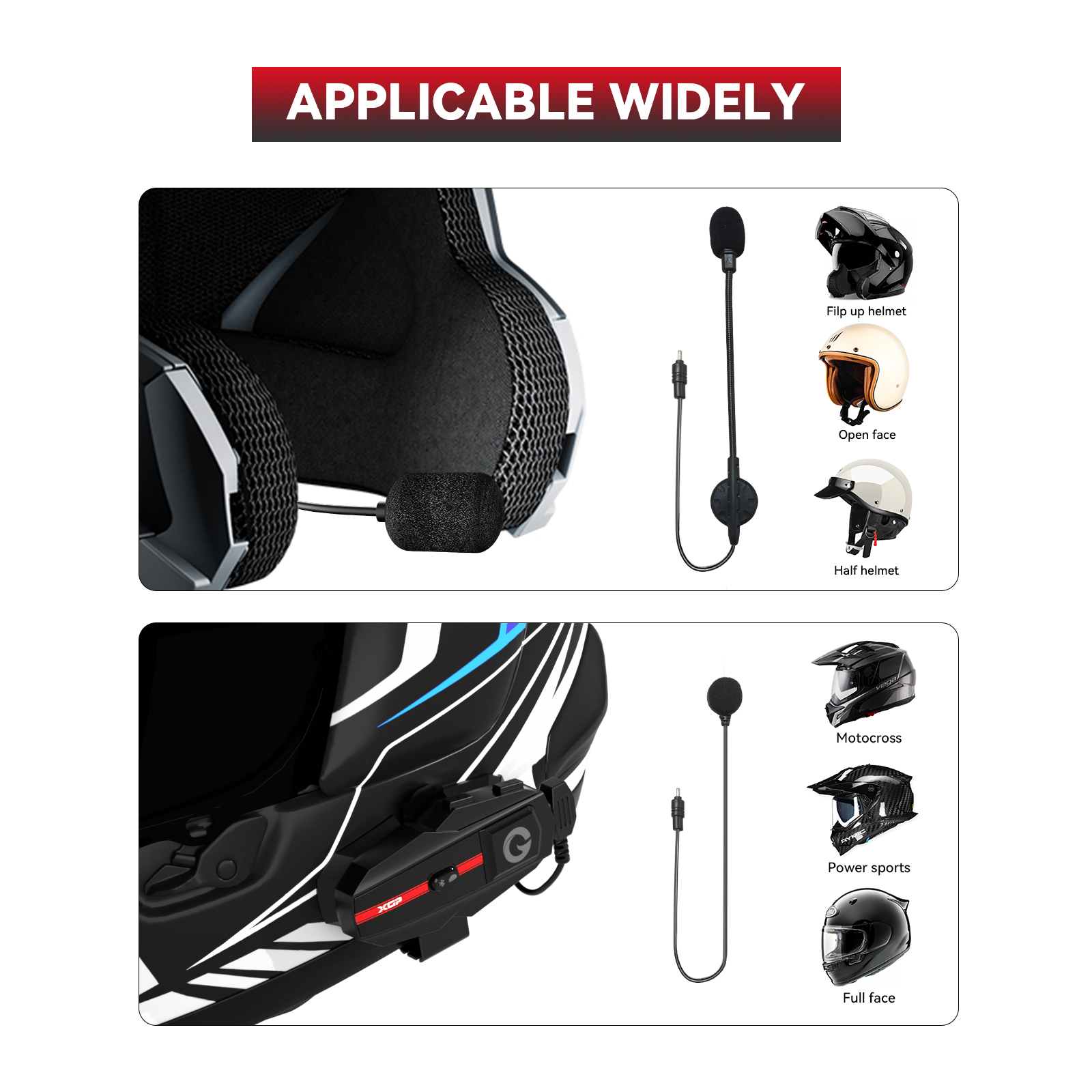XGP X2 Motorcycle Intercom Hea - огляд і ціна Motorcycle Gear Full Set