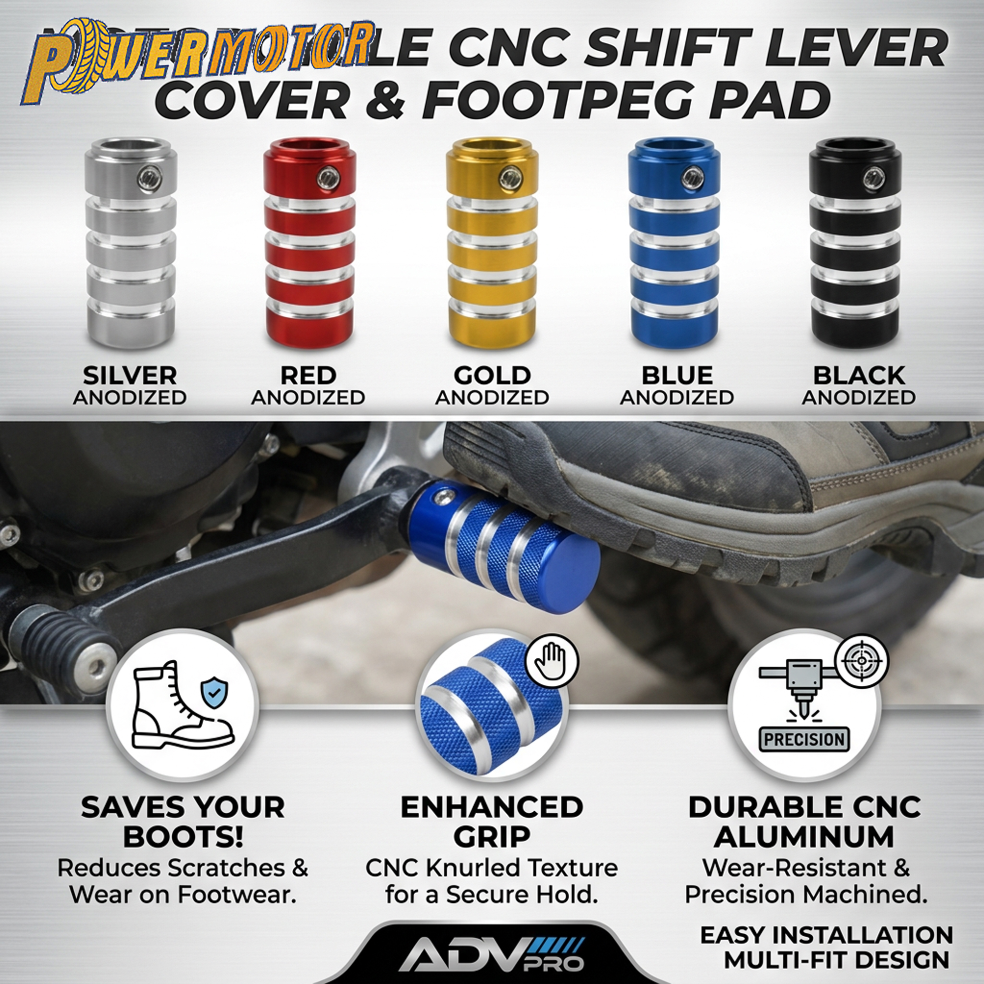 DirtBike Motorcycle CNC Gear S - огляд і ціна Motorcycle Gear Cover