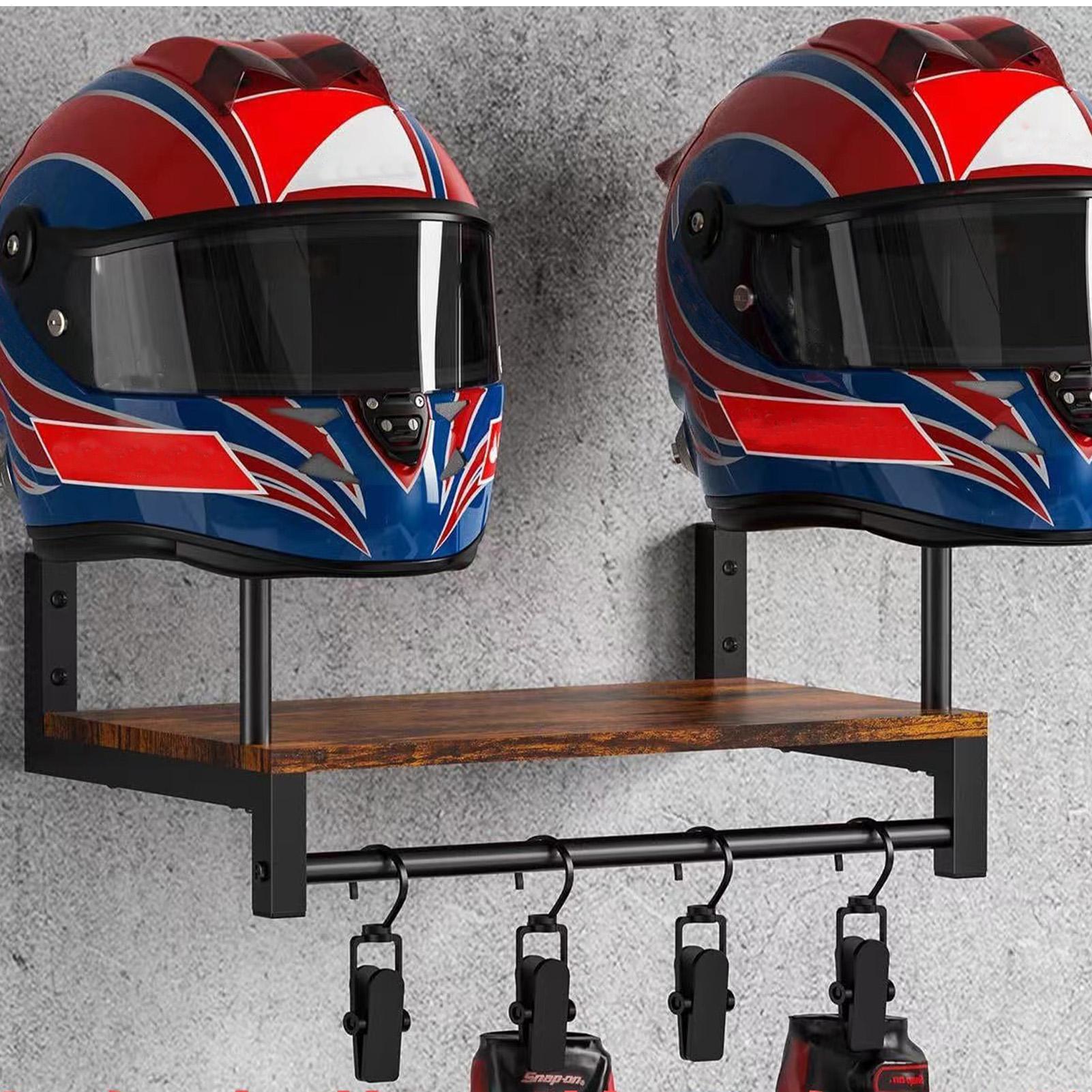 Wooden Motorcycle Helmet Displ - огляд і ціна Motorcycle Gear Display Rack