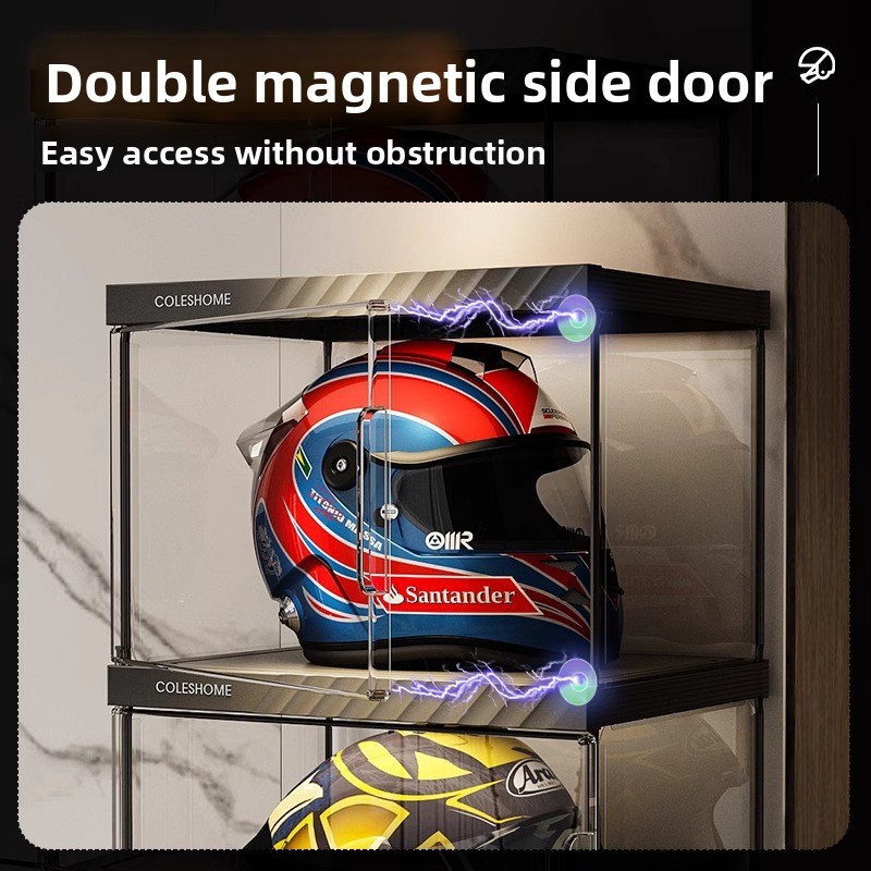 Motorcycle Helmet Storage Cabi - огляд і ціна Motorcycle Gear Display Rack