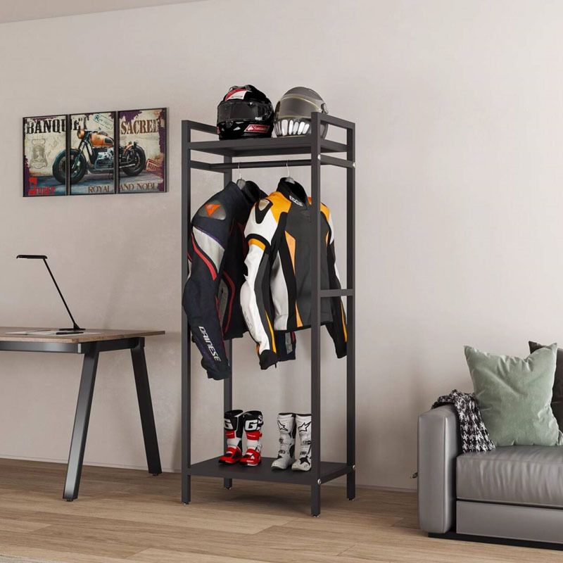 Helmet, cycling clothing rack, - огляд і ціна Motorcycle Gear Display Rack