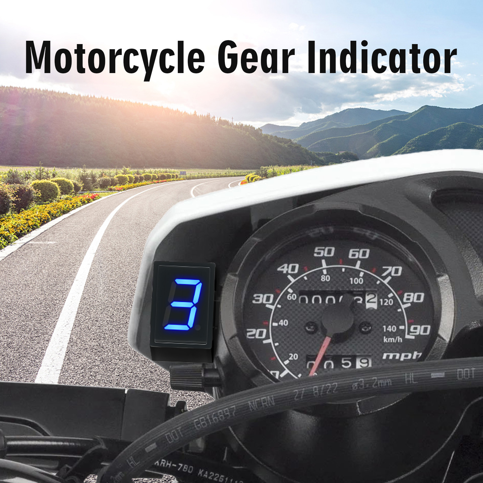 Super 6 Speed Display Universa - огляд і ціна Motorcycle Gear Blue