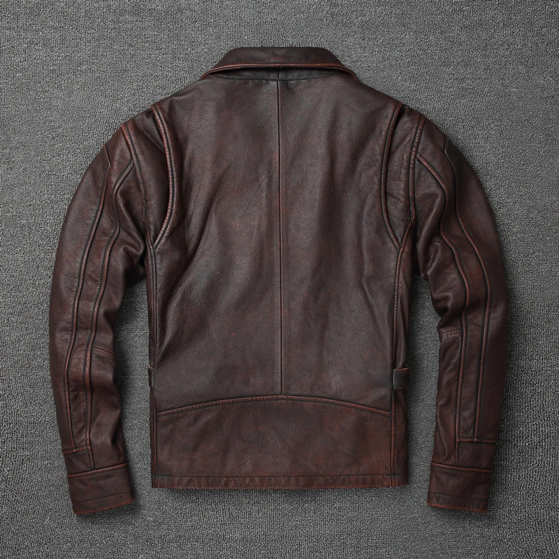 2025 Retro Style 100% Top Laye - огляд і ціна Riding Jacket Leather