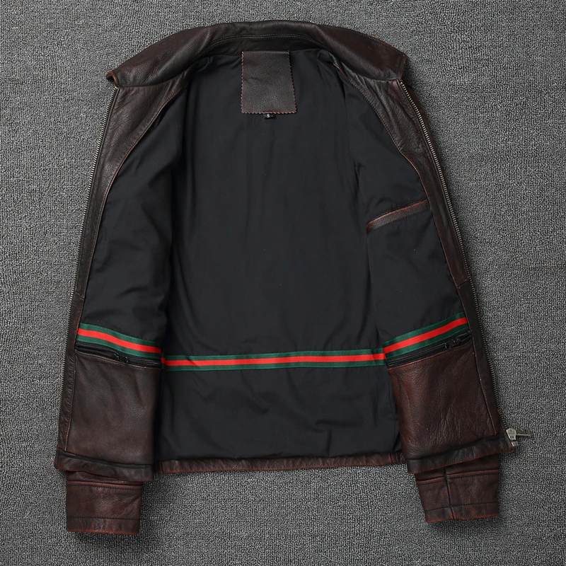 2025 Retro Style 100% Top Laye - огляд і ціна Riding Jacket Leather