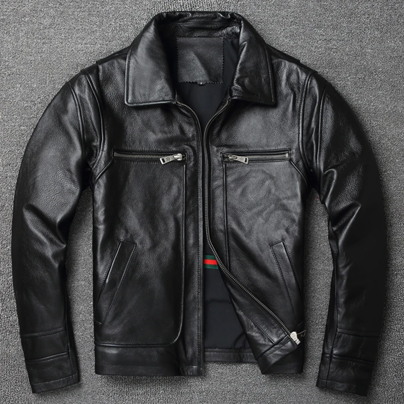 2025 Retro Style 100% Top Laye - огляд і ціна Riding Jacket Leather