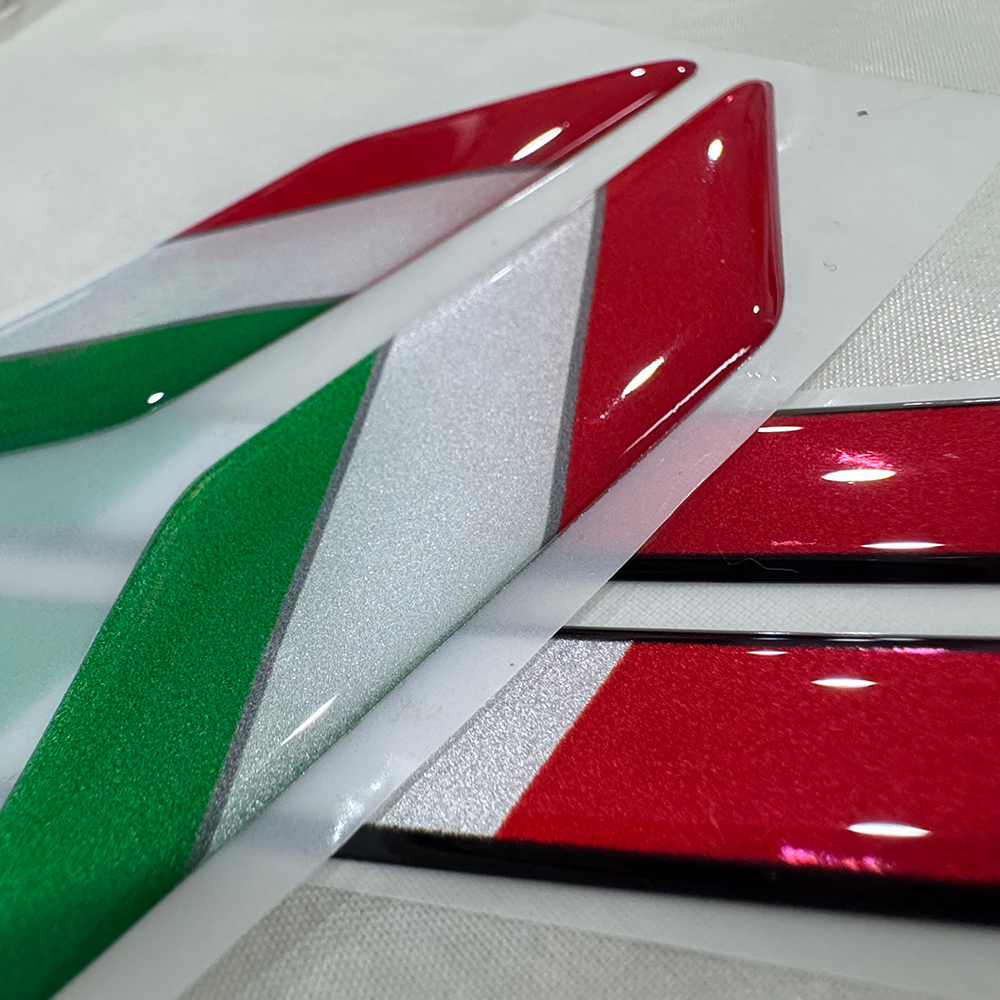 Italy Flag 3D Epoxy Sticker Mo - огляд і ціна Motorcycle Gear Logo