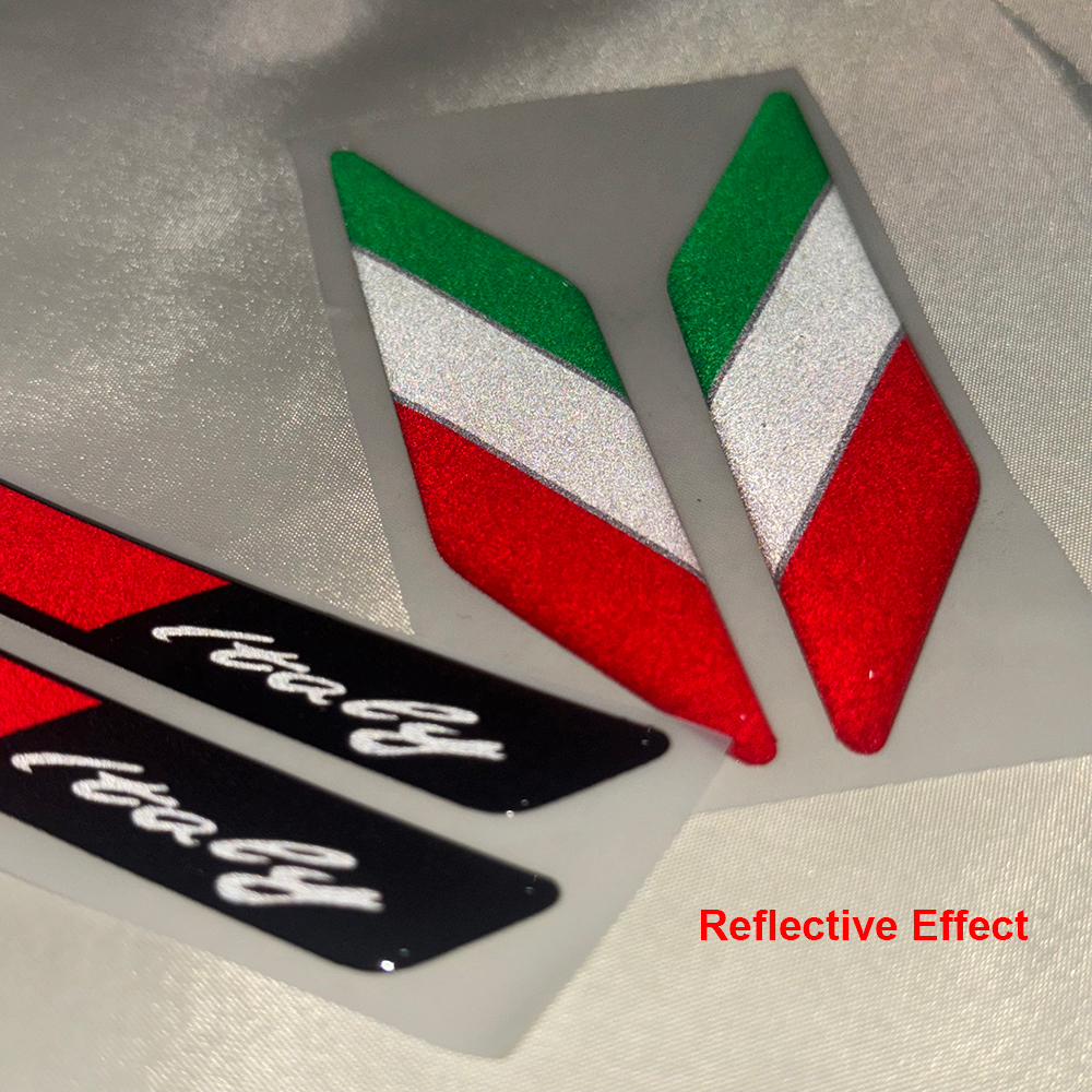 Italy Flag 3D Epoxy Sticker Mo - огляд і ціна Motorcycle Gear Logo