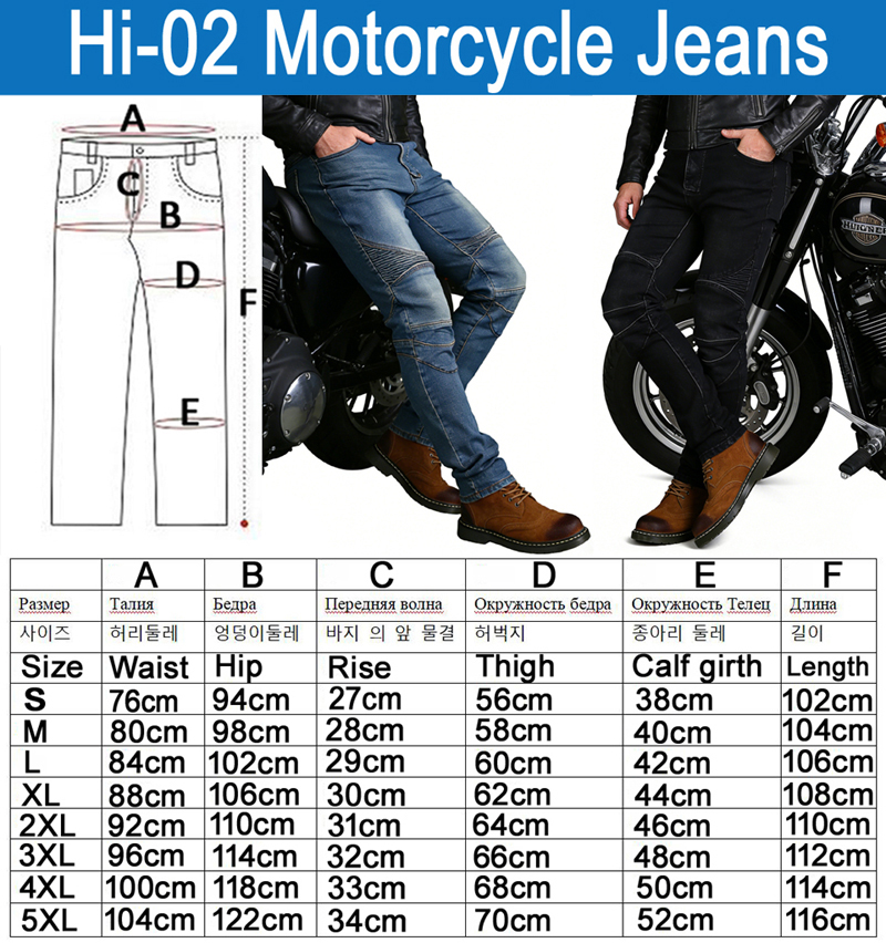 Men's Motorcycle Jeans Blue Di - огляд і ціна Motorcycle Gear Blue